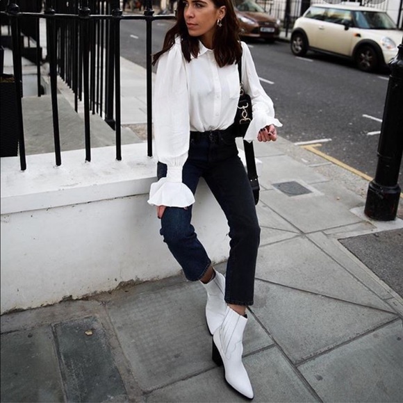 Sz 7.5🌹Aldo white leather boots - Picture 8 of 8